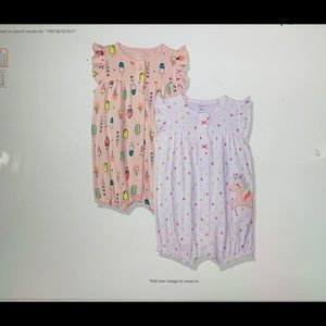 Baby Girls 2 - Pack Romper 6M